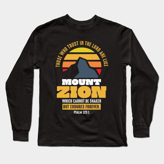 Mount Zion Long Sleeve T-Shirt by Joe Camilo Designs